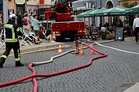 Bild: Feuerwehreinsatz in der Innenstadt von Bad Langensalza