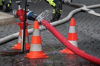 Bild: Feuerwehreinsatz in der Innenstadt von Bad Langensalza