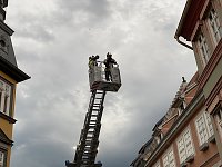 Bild: Feuerwehr&uuml;bung in der Bad Langensalzaer Altstadt