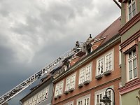 Bild: Feuerwehr&uuml;bung in der Bad Langensalzaer Altstadt