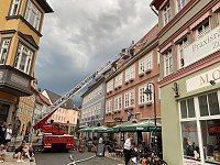 Bild: Feuerwehr&uuml;bung in der Bad Langensalzaer Altstadt