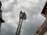 Bild: Feuerwehr&uuml;bung in der Bad Langensalzaer Altstadt