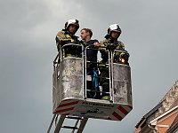 Bild: Feuerwehr&uuml;bung in der Bad Langensalzaer Altstadt