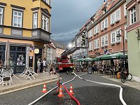 Bild: Feuerwehr&uuml;bung in der Bad Langensalzaer Altstadt