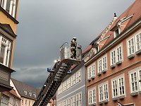 Bild: Feuerwehr&uuml;bung in der Bad Langensalzaer Altstadt