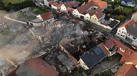 Der Tag nach dem Großbrand in Bothenheilingen Bild: Der Tag nach dem Großbrand in Bothenheilingen