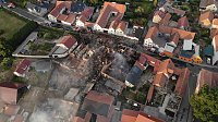 Der Tag nach dem Großbrand in Bothenheilingen Bild: Der Tag nach dem Großbrand in Bothenheilingen