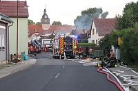 Der Tag nach dem Großbrand in Bothenheilingen Bild: Der Tag nach dem Großbrand in Bothenheilingen
