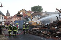 Der Tag nach dem Großbrand in Bothenheilingen Bild: Der Tag nach dem Großbrand in Bothenheilingen