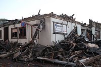 Der Tag nach dem Großbrand in Bothenheilingen Bild: Der Tag nach dem Großbrand in Bothenheilingen