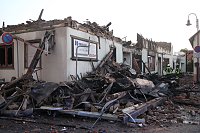 Der Tag nach dem Großbrand in Bothenheilingen Bild: Der Tag nach dem Großbrand in Bothenheilingen