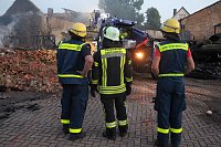 Der Tag nach dem Großbrand in Bothenheilingen Bild: Der Tag nach dem Großbrand in Bothenheilingen