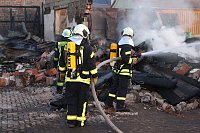 Der Tag nach dem Großbrand in Bothenheilingen Bild: Der Tag nach dem Großbrand in Bothenheilingen