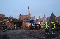 Der Tag nach dem Großbrand in Bothenheilingen Bild: Der Tag nach dem Großbrand in Bothenheilingen