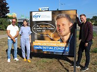 Bild: Die Models der Kampagne: Detlef Kuhnet, Cornelia Pein und (unverkennbar) Stephan Ostermann