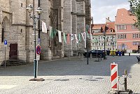 Bild: Festvorbereitungen in Bad Langensalza