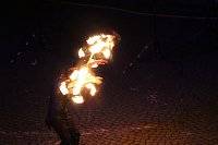 Atemberaubendes Feuerspektakel auf dem Töpfermarkt in Bad Langensalza Bild: Atemberaubendes Feuerspektakel auf dem Töpfermarkt in Bad Langensalza