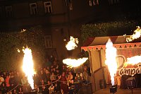 Atemberaubendes Feuerspektakel auf dem Töpfermarkt in Bad Langensalza Bild: Atemberaubendes Feuerspektakel auf dem Töpfermarkt in Bad Langensalza