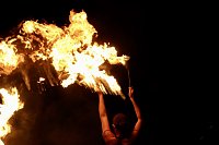 Atemberaubendes Feuerspektakel auf dem Töpfermarkt in Bad Langensalza Bild: Atemberaubendes Feuerspektakel auf dem Töpfermarkt in Bad Langensalza