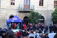 Bild: Vorstellung des neuen THC-Teams gestern auf dem Langensalzaer Neumarkt