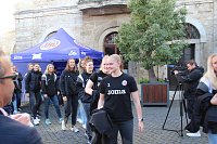 Bild: Vorstellung des neuen THC-Teams gestern auf dem Langensalzaer Neumarkt