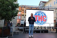 Bild: Vorstellung des neuen THC-Teams gestern auf dem Langensalzaer Neumarkt