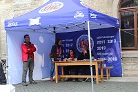 Bild: Vorstellung des neuen THC-Teams gestern auf dem Langensalzaer Neumarkt