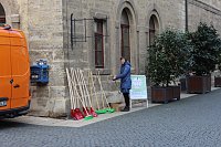 Bild: Fr&uuml;hjahrsputz am Bad Langensalzaer Rathaus