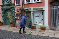 Bild: Fr&uuml;hjahrsputz am Bad Langensalzaer Rathaus