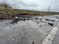 Tagbilder der Unfallstelle Bild: Tagbilder der Unfallstelle