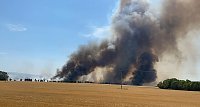 Bild: Fl&auml;chenbrand im Unstrut Hainich Kreis (Archiv)