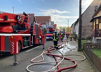 Bild: Geb&auml;udebrand in Wehnigenehrich (Archiv)