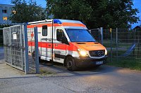 Großeinsatz in der Gemeinschaftsunterkunft Obermehler Bild: Großeinsatz in der Gemeinschaftsunterkunft Obermehler