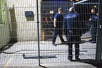 Großeinsatz in der Gemeinschaftsunterkunft Obermehler Bild: Großeinsatz in der Gemeinschaftsunterkunft Obermehler