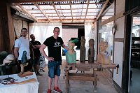 Peter Blei auf dem 31. Kunstmarkt in Friedrichsrode Bild: Peter Blei auf dem 31. Kunstmarkt in Friedrichsrode