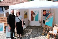Peter Blei auf dem 31. Kunstmarkt in Friedrichsrode Bild: Peter Blei auf dem 31. Kunstmarkt in Friedrichsrode