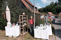Peter Blei auf dem 31. Kunstmarkt in Friedrichsrode Bild: Peter Blei auf dem 31. Kunstmarkt in Friedrichsrode