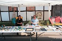 Peter Blei auf dem 31. Kunstmarkt in Friedrichsrode Bild: Peter Blei auf dem 31. Kunstmarkt in Friedrichsrode