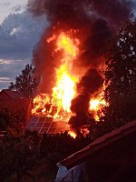 Brand in Oberdorla Bild: Brand in Oberdorla