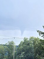 Trichterwolke über der Hainleite Bild: Trichterwolke über der Hainleite