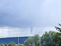Trichterwolke über der Hainleite Bild: Trichterwolke über der Hainleite