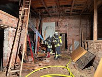Bild: Scheunenbrand in Obermehler