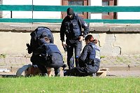 Bild: Polizeieinsatz am Hufhaus