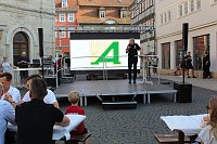 Saisoneröffnung des Thüringer HC auf dem Neumarkt Bild: Saisoneröffnung des Thüringer HC auf dem Neumarkt