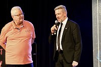 Bild: (v.re.) Faust n Roll nach Goethe" im KKZ in Bad Langensalza - Schirmherr Thomas Ahke (Landrat) und Michael Manthey von Manthey Rocco Pera