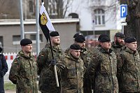 Bild: Verabschiedungsappell von Major Baumbach (Aufkl&auml;rungsbataillons 13 - Standort Gotha) auf dem Jahnplatz in Bad Langensalza