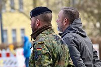 Bild: Verabschiedungsappell von Major Baumbach (Aufkl&auml;rungsbataillons 13 - Standort Gotha) auf dem Jahnplatz in Bad Langensalza