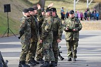 Bild: Verabschiedungsappell von Major Baumbach (Aufkl&auml;rungsbataillons 13 - Standort Gotha) auf dem Jahnplatz in Bad Langensalza