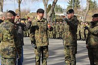 Bild: Verabschiedungsappell von Major Baumbach (Aufkl&auml;rungsbataillons 13 - Standort Gotha) auf dem Jahnplatz in Bad Langensalza