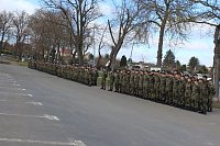Bild: Verabschiedungsappell von Major Baumbach (Aufkl&auml;rungsbataillons 13 - Standort Gotha) auf dem Jahnplatz in Bad Langensalza